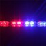 DC Warning Light Red Emergency Police Car White Blue LED Strobe Light Flashing Caution - 8