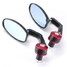 22mm CNC Rear View Mirrors Oval 8inch Aluminum Motorcycle Handlebar - 7