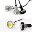 18MM Silver Daytime Running Lights Fog Shell Car Reverse Lights Eagle Eyes 1.5W LED - 2