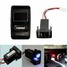 2.1A USB Port Dashboard Vigo Car Chargers Toyota Interface Voltmeter Phone - 5