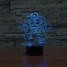 Amazing Color-changing 3d Illusion 100 Table Lamp Shape Led - 3