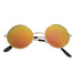 Glasses Metal Frame Lens Shades Sunglasses Round Dark - 2