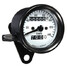 White Motorcycle Dual Odometer Speedometer Gauge Universal Waterproof Mechanical - 3