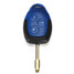 Uncut Blade 3 Button Remote Key Case with Blue Ford Transit Connect - 5