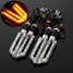 Universal 4pcs Chrome Motorcycle Turn Signal Indicators Light Lamp - 1