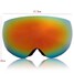 Unisex Orange Bike Racing Outdoor Snowboard Ski Winter Goggles Dual Len Motor Anti Fog Red - 3