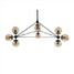 Black Chandelier Flush Mount 100 Amber Loft Light - 6