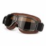 Flying Helmet Goggles Glasses Windproof Motorcycle Scooter ATV Coffee Frame - 6