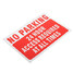 Warning Decal Sticker Waterproof Parking Vinyl Pattern Sign - 3