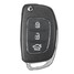 FOB 3 Shell Hyundai Santa Button Flip Key Car Remote Key Case Fold - 7