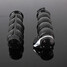 ISO Motorcycle Handlebar Hand Grips Black Rubber with Hook 1 inch - 4
