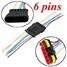 Motorcycles Waterproof Electrical 2 3 4 Car Wire 6 Pin 10cm Connector Plug - 8