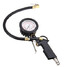 PSI Style Air Chuck Pneumatic Tire Pressure Dial Inflator Gauge Hose Flexible - 4