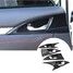 2016 2017 ABS Cover Trim Honda Civic Door Handle Carbon Fiber Style 4pcs Side Bowl - 3