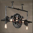 Industrial Wind Lamp Chandelier Iron Hanging Gear Pipe - 2