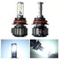 High Xenon White Car Headlight Bulbs 6000K LED 80W Pair Low Beam Light 8000LM - 1