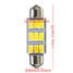 Interior Festoon Bulb Light Warm White Car Dome 9 LED 5630 SMD 42mm - 2