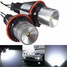 Light White 12W BMW Angel Eye A pair 6000K LED Halo - 1