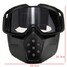 Mouth Grey Detachable Helmet Motorcycle Ski Lens Filter Face Mask Shield Goggles - 2