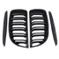 Slat Double Car BMW E90 E91 Matt Black One Pair Front Kidney Grille - 2