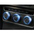 GOLF 3pcs Decoration Stereo Cars Alu Ring Knob Ring Air Conditioning Knob - 10