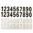Vinyl Decal White Number Stickers Reflective Sticker Car Black Street - 3