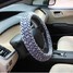 Short Autumn Grip Printing 38CM Car Plush Winter Steel Ring Wheel Cover - 8