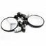 Handle Bar Circular Mirrors Foldable Motorcycle Aluminum - 3