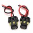 Harness Power H10 Pair Fog Light Lamp Adapter Line Wire Connector Plug - 7