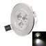 Led Warm White Ceiling Light White Silver 3w 3000k/6000k - 7