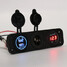 Dual USB Charger Lighter Adapter DC 12V Car Cigarette Lighter Socket Voltmeter Outlet - 8