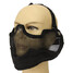 Paintball Airsoft Protection Mask Half Face Mesh Steel Wargame - 2