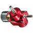 Adjustable Fuel Pressure Regulator Pressure Gauge Red Universal - 5