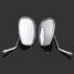 Plating Plastic Aluminum Stem Motorcycle Rear View Mirror - 1