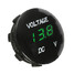 Mini Waterproof LED Digital Display Voltmeter 12V Motorcycle Round Boat Yacht Panel Meter Car - 8