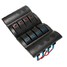 12V 24V Marine Boat Caravan Gang LED Rocker Circuit Breaker Switch Panel - 3