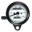White Motorcycle Dual Odometer Speedometer Gauge Universal Waterproof Mechanical - 2