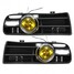 Grille Yellow Lower Front Fog VW Golf MK4 LED Light Lamp - 1