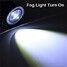 Halo Pair Angle Eyes 30W LED Car Fog Light COB Bulb Ring Ice Blue - 11
