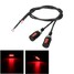 Yellow Pair 12V Red Lamps Pink License Plate Screw Bolt Light LED Universal Motorcycle Car - 1