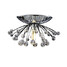 Ceiling Flush Mount Mini Crystal Chandelier - 1