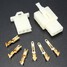 Motorcycle Electrical 3 Way Male Female Housing 5Sets 2.8mm Connector Terminal - 2