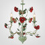 Chandelier Lamp Iron European American Flowers Garden Lamp Flower - 1