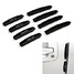 Bumper Strip Door Jamb Protector 8Pcs Car Door Scratch Stickers Guard Black - 1