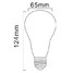 Smd Ac 220-240 V E26/e27 Led Globe Bulbs Dimmable G60 Warm White 15w - 6