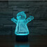 Snowman Christmas 3d Colorful Novelty Lighting Touch Dimming Christmas Light - 6