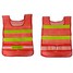 Stripes Mesh Reflective 2Pcs Red Waistcoat Traffic Security Vest - 1
