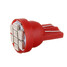 Red Super Bright LED Car Light Wedge Bulb T10 8-SMD Ultra - 2