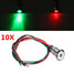 12V 8mm Motorcycle Car Boat Warning Light Dual Color Truck LED Dash Pilot Panel Indicator - 12