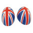 Pattern 2Pcs Electric Union Jack Door Mirror Cover Mini Cooper Countryman Model BMW - 6